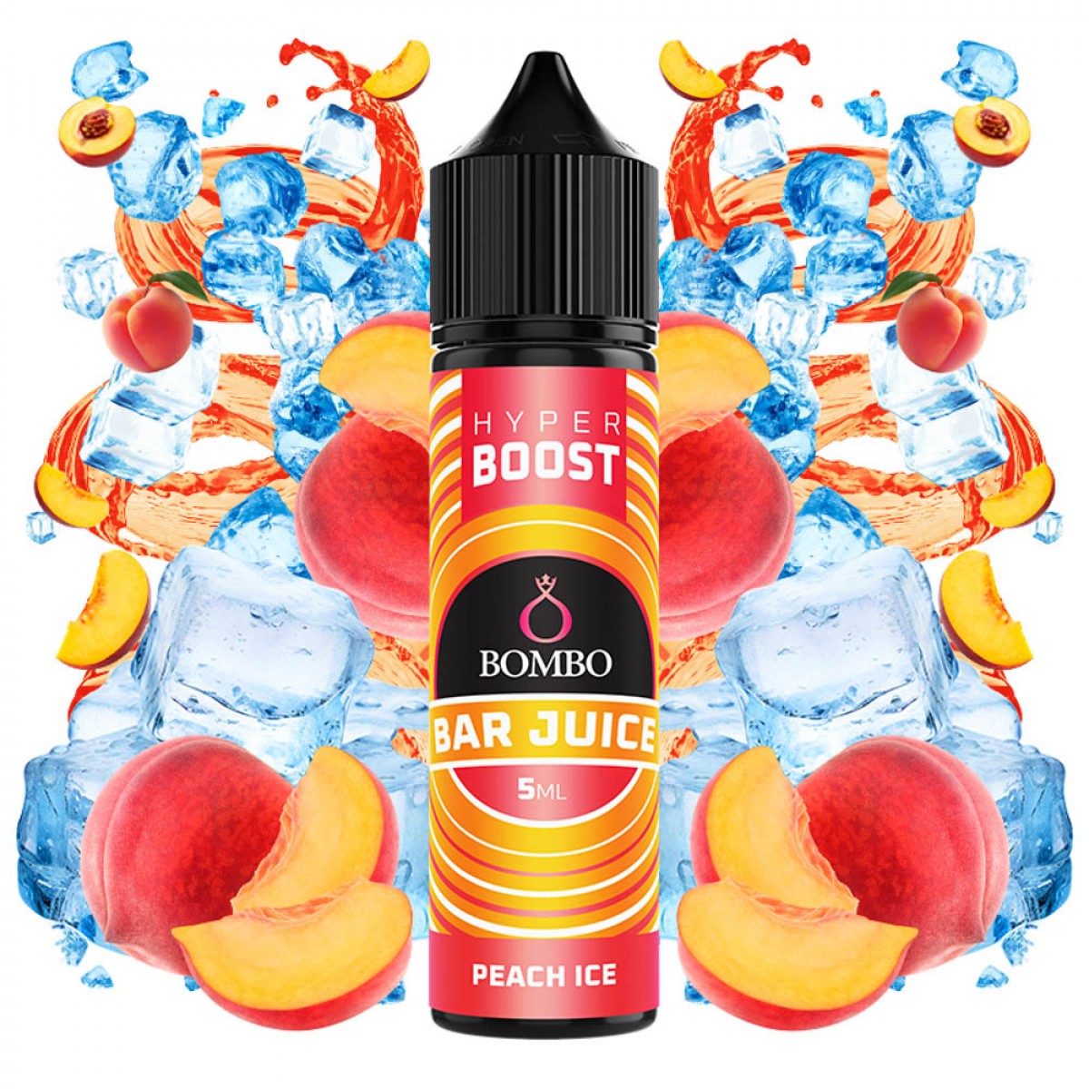 Bombo Bar Juice Hyper Boost Peach Ice 5ml/60ml FS